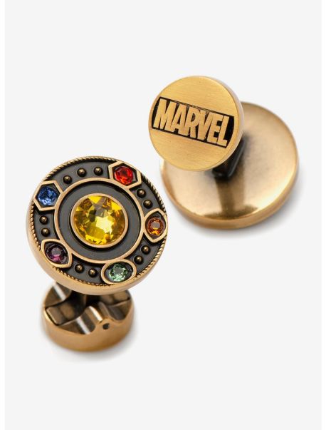 Guys Marvel Avengers Infinity Stones Antique Gold Cufflinks Cufflinks