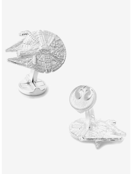 Cufflinks Star Wars Sterling Silver 3D Millennium Falcon Cufflinks Guys