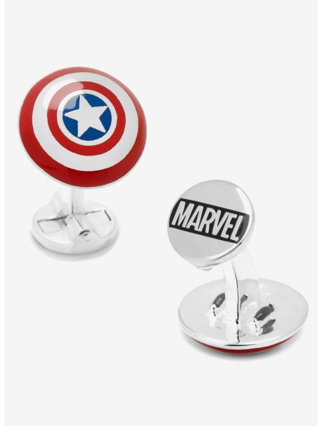 Guys Cufflinks Marvel Captain America 3D Captain America Shield Cufflinks