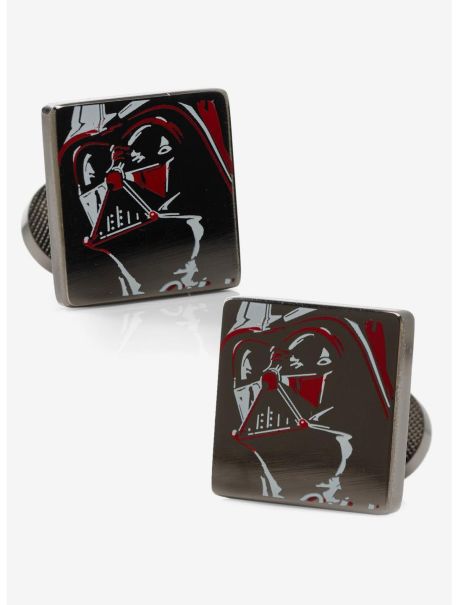 Cufflinks Star Wars Vader Painted Gunmetal Cufflinks Guys
