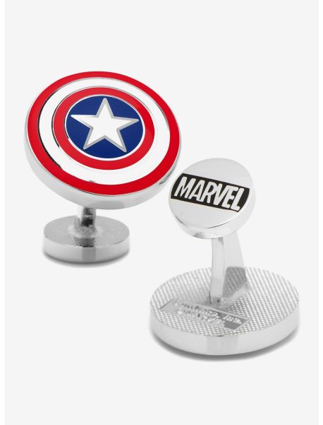 Marvel Captain America Shield Cufflinks Guys Cufflinks