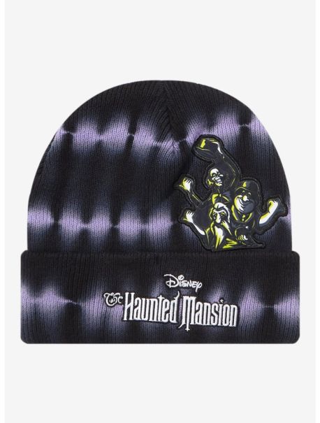 Guys Disney The Haunted Mansion Hitchhiking Ghosts Tie-Dye Beanie Hats
