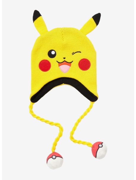 Hats Guys Pokemon Pikachu Tassel Beanie
