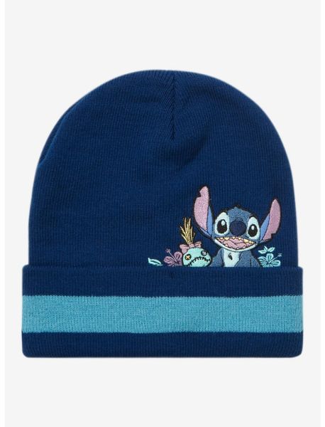 Hats Guys Disney Lilo & Stitch Scrump Varsity Stripe Beanie