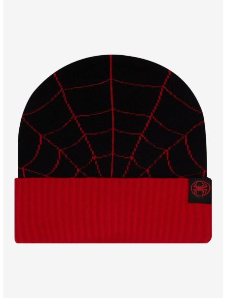 Guys Marvel Spider-Man: Across The Spider-Verse Miles Web Beanie Hats