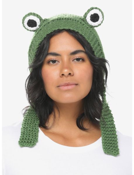 Frog Eyes Knit Bonnet Hats Guys