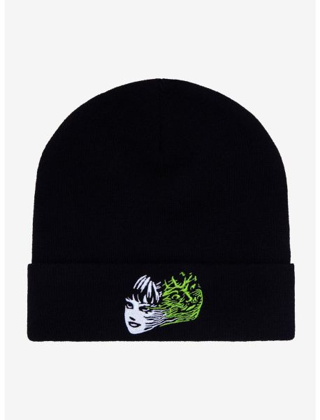 Guys Hats Junji Ito Split Face Embroidered Beanie