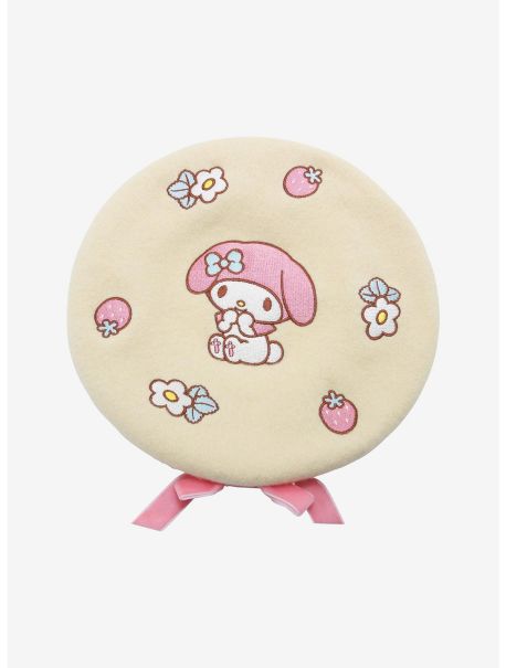 Guys Hats My Melody Floral Beret