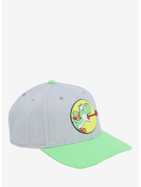 Guys Hats Super Mario Yoshi Tongue Snapback Hat