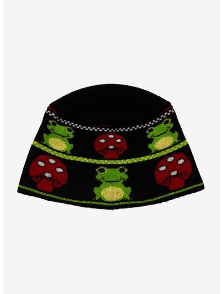 Guys Frog Mushroom Bucket Hat Beanie Hats
