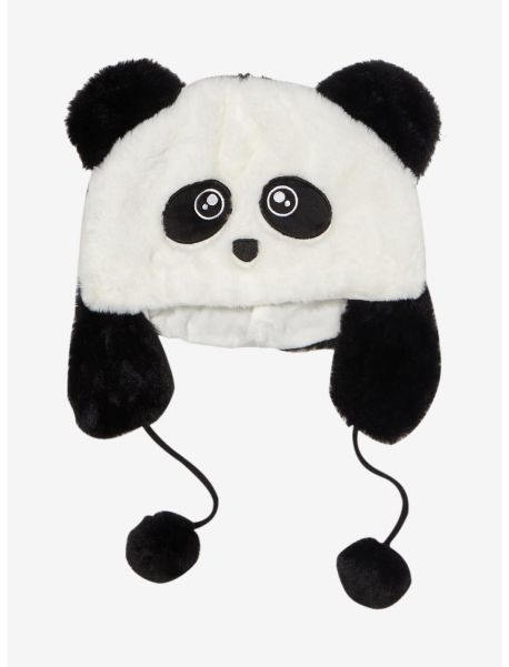 Guys Panda Chibi Pom Tassel Beanie Hats