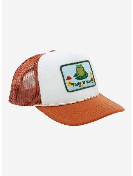 Take It Easy Frog Trucker Hat Guys Hats