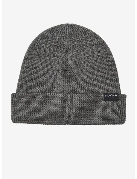 Guys Nixon Kingman Wool Beanie Heather Gray Hats