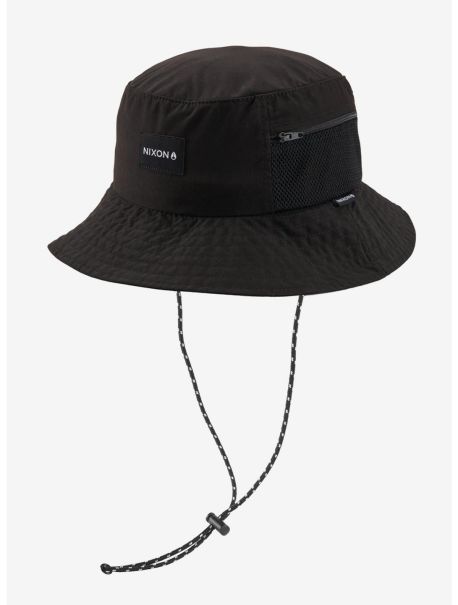 Nixon Brando Bucket Hat Black Hats Guys