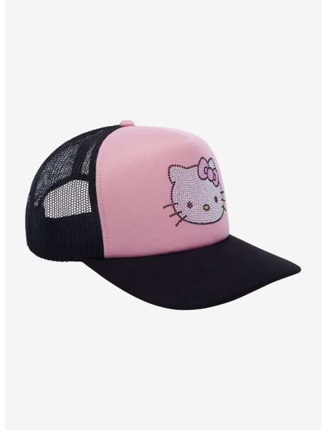 Hats Guys Hello Kitty Rhinestone Trucker Hat