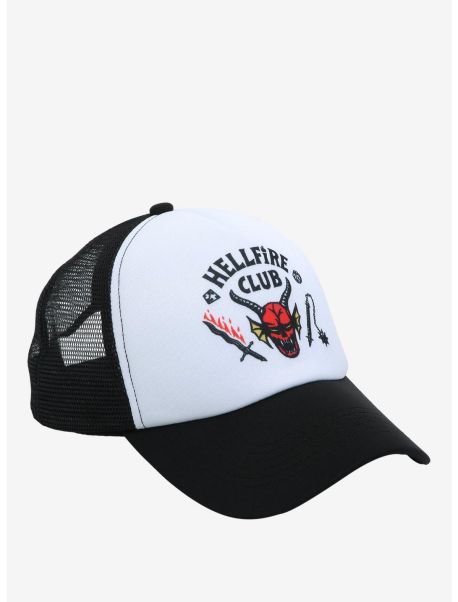 Hats Guys Stranger Things Hellfire Club Trucker Hat