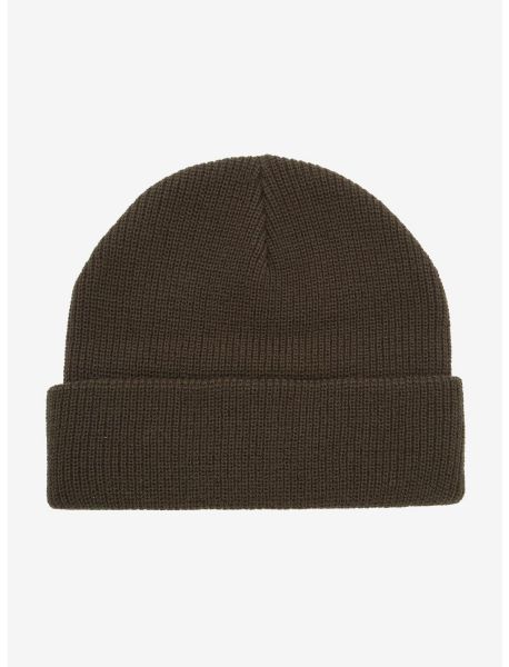 Guys Hats Brown Knit Beanie