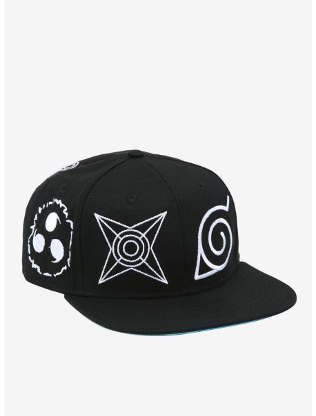 Naruto Shippuden Village Symbols Snapback Hat Guys Hats
