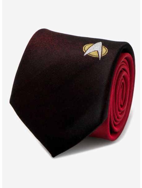 Star Trek The Next Generation Shield Red Ombre Tie Ties Guys