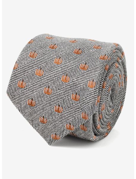 Ties Pumpkin Herringbone Tie Guys