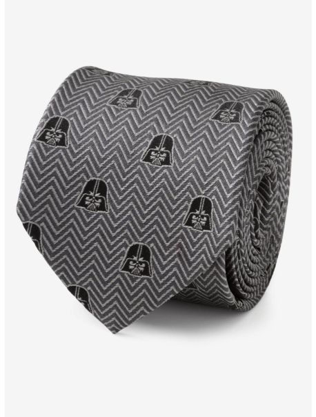 Guys Ties Star Wars Darth Vader Herringbone Black Tie