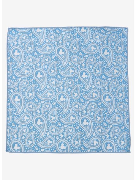 Ties Disney Mickey Mouse Paisley Teal Pocket Square Guys