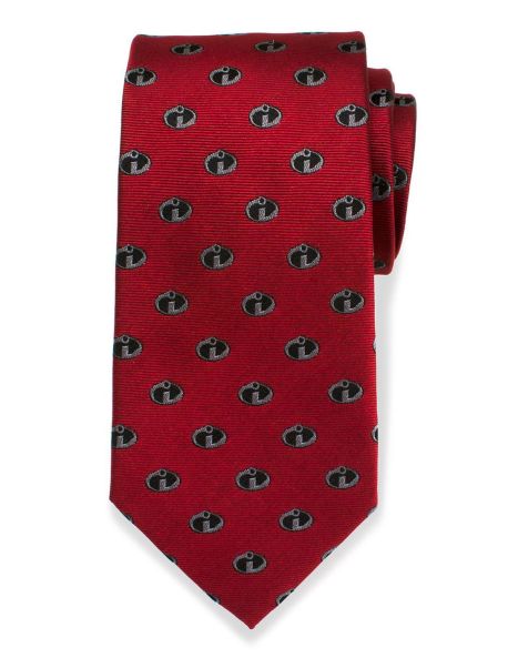 Disney Pixar Incredibles Logo Red Tie Ties Guys