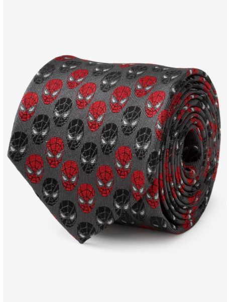 Guys Ties Marvel Spider-Man Chevron Red Black Tie