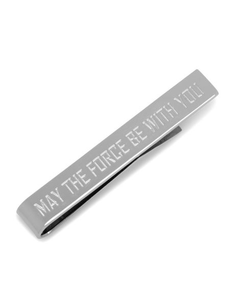 Guys Ties Star Wars May The Force Be With You Jedi Message Tie Bar