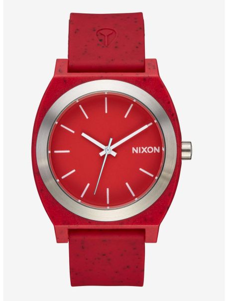 Guys Watches Nixon Time Teller Opp Red Watch