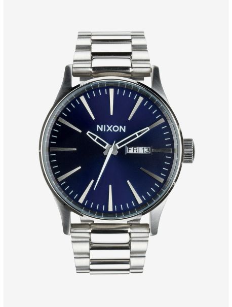 Nixon Sentry Ss Blue Sunray Watch Guys Watches