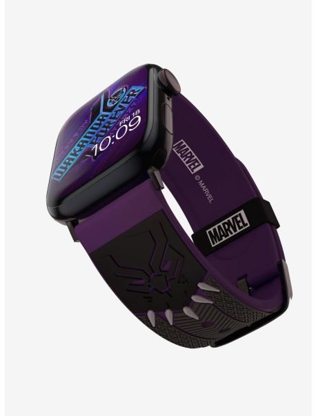 Guys Marvel Black Panther Vibranium 3D Watch Band Watches