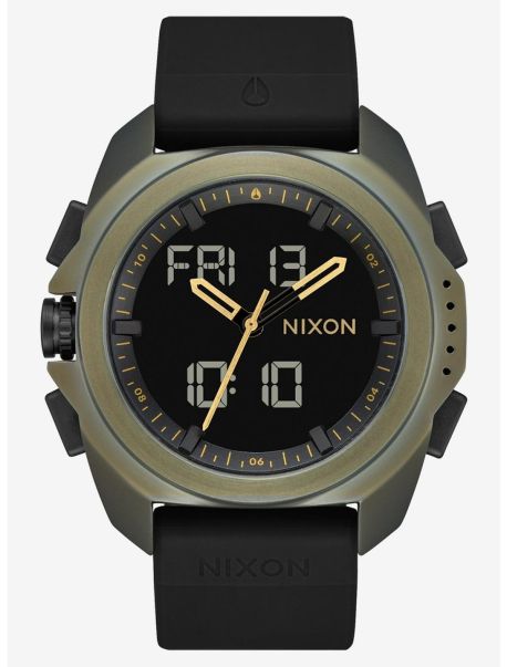Watches Guys Nixon Ripley Surplus Black Watch