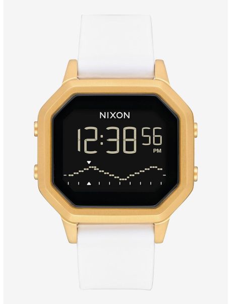 Nixon Siren Ss Gold White Watch Watches Guys