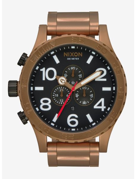Nixon 51-30 Chrono V1 Bronze X Black Watch Watches Guys