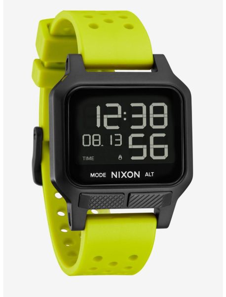 Watches Guys Nixon Heat Citron X Black Watch