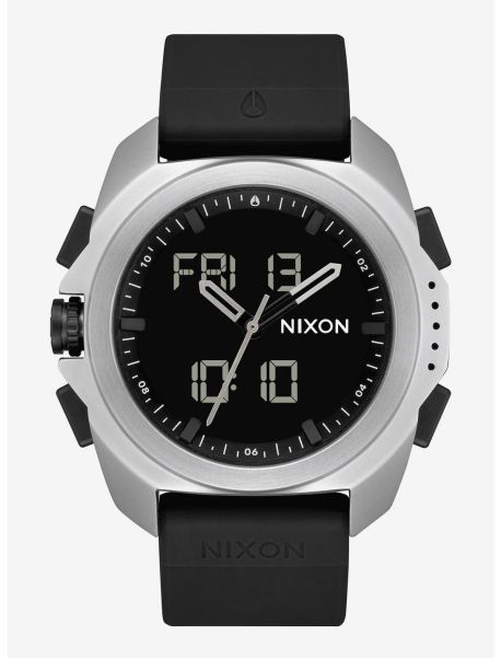 Nixon Ripley Silver Black Watch Guys Watches