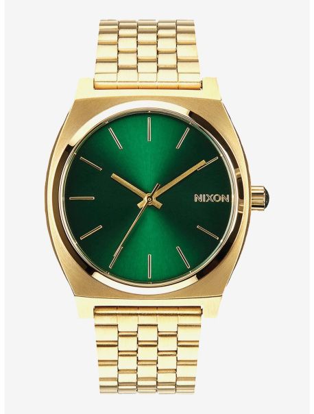 Watches Nixon Time Teller Gold Green Sunray Watch Guys