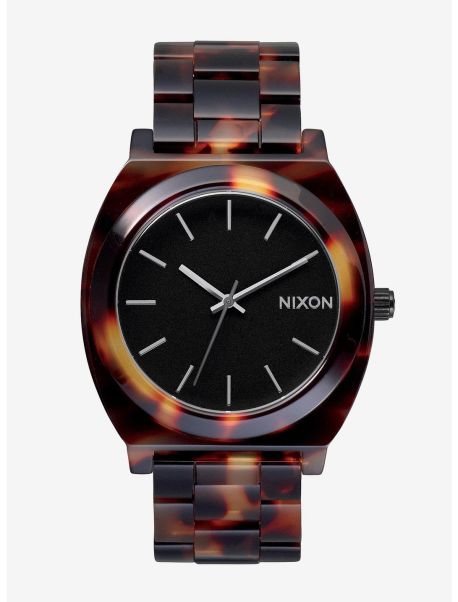 Guys Nixon Time Teller Acetate Tortoise Watch Watches