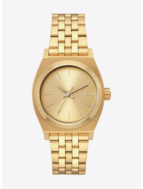 Watches Guys Nixon Medium Time Teller All Gold Watch