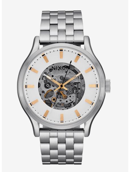 Watches Guys Spectra White Silver Watch